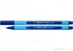 Ручка масляна SCHNEIDER SLIDER EDGE (товщина F-тонка), пише синім S152003