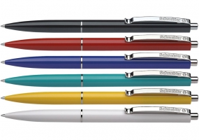 Ручка шариковая автомат. SCHNEIDER K15 0,7 мм. Корпус ассорти, пишет синим S3080