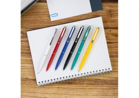 Ручка шариковая автомат. SCHNEIDER K15 0,7 мм. Корпус ассорти, пишет синим S3080