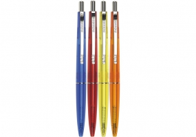 Ручка кулькова автомат. SCHNEIDER K20 ICY 0,7 мм, 4 шт/блістер, пише синім S73200