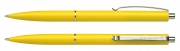 Ручка кулькова автомат. SCHNEIDER К15 0,7 мм. корпус жовтий, пише синім S93085