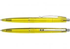 Ручка кулькова автомат. SCHNEIDER SUNLITE корпус жовтий прозорий, пише синім S936605
