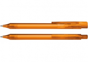 Ручка шариковая автомат. SCHNEIDER ESSENTIAL корпус прозрачный оранжевый, пишет синим S9373986