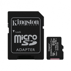 Карта пам'яті Kingston microSD  512GB C10 UHS-I U3 A1 R100/W85MB/s + SD SDCS2/512GB