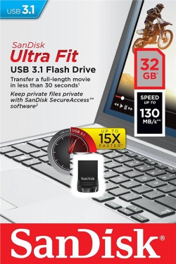 Накопитель SanDisk 32GB USB 3.1 Ultra Fit SDCZ430-032G-G46