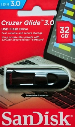 Накопитель SanDisk 32GB USB 3.0 Glide SDCZ600-032G-G35