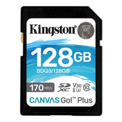 Карта пам'яті Kingston 128GB SDXC C10 UHS-I U3 R170/W90MB/s SDG3/128GB