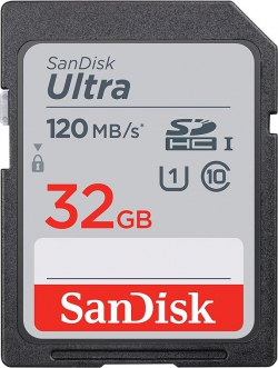 Карта памяти SanDisk 32GB SDHC C10 UHS-I R120MB/s Ultra SDSDUN4-032G-GN6IN