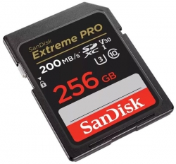 Карта памяти SanDisk SD  256GB C10 UHS-I U3 R200/W140MB/s Extreme Pro V30 SDSDXXD-256G-GN4IN