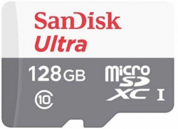 Карта памяти SanDisk microSD   64GB C10 UHS-I R100MB/s Ultra + SD SDSQUNR-064G-GN3MA