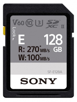Карта памяти Sony SDXC  128GB C10 UHS-II U3 V60 R270/W100MB/s Entry SFE128A.ET4