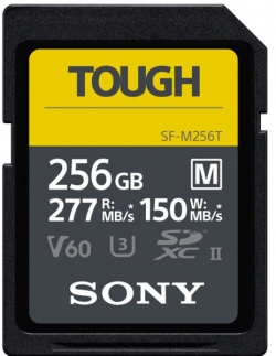 Карта памяти Sony 256GB SDXC C10 UHS-II U3 V60 R277/W150MB/s Tough SFM256T.SYM
