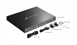Комутатор TP-LINK SG5452XMPP 48xGE (48xPoE), 4xSFP+, 770Вт, Керований L3