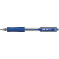 Ручка шариковая автомат. uni LAKNOCK micro 0.5 мм, синяя Uni SN-100.(05).Blue