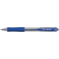 Ручка кулькова автомат. uni LAKNOCK fine 0.7мм, синя Uni SN-100.(07).Blue