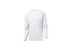 Мужская футболка длинный рукав ST 2500, размер M, цвет: белый Stedman ST2500-WHI-M ST2500-WHI-S