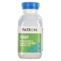 Тонер HP специальный hcs-a (color lj 1500/3000/4600/cp1215) Cyan флакон 50 г (pn-hcs-a-c-050) Patron T-PN-HCS-A-C-050