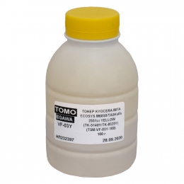 Тонер Kyocera mita ecosys m6030/taskalfa 2551ci Yellow (tk-5140y/tk-8325y) у флаконі 100 г (vf-03y) (tsm-vf-03y-100) Tomoegawa T-S-TG-VF-03Y-100