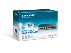 Коммутатор TP-LINK TL-SG108E 8xGE EasySmart Метал. Корпус