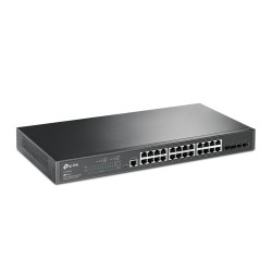 Комутатор TP-LINK TL-SG3428MP 24xGE/PoE+384W 4xGE SFP L2 JetStream 19" 1U