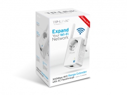 Повторитель Wi-Fi сигнала TP-LINK TL-WA860RE N300 1хFE LAN ext. ant x2 розетка