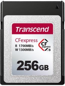 Карта памяти Transcend CFexpress 256GB Type B R1700/W1300MB/s TS256GCFE820