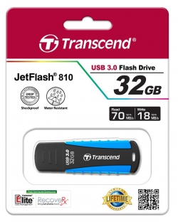 Накопичувач USB 3.0 Transcend JetFlash 810 32Gb Rugged TS32GJF810