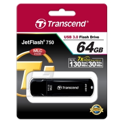 Накопичувач USB 3.0 Transcend JetFlash 750 64GB TS64GJF750K