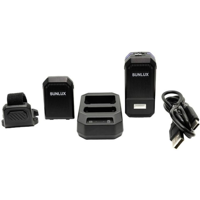 Сканер штрих-коду Sunlux F10, 2D, Bluetooth, 2.4GHz, з кредлом (30736)