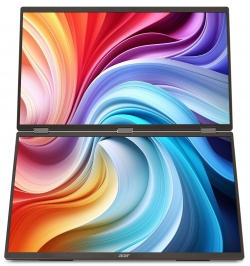 Монитор портативний Dual Portable Acer 18.5" PD193QEbmiuux miniHDMI, 2xUSB-C, MM, IPS, 100Hz, 4ms UM.XP3EE.E01