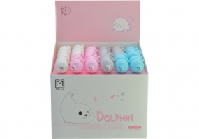 Ручка шариковая Dolphin гелевая синяя, 4 цвета ассорти MAXI Z19079