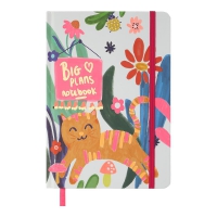 Книжка записна ANIMALS, на гумці, А5, 96 арк., кліт., офсет крем., тв.лам.обл., біла, KIDS LINE ZiBi ZB.115101