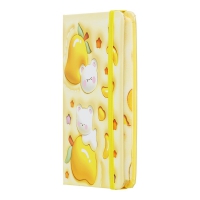 Книга записная YAMMY на резинке, А6, 80 л., клетка., офсет крем., тв.лам.обл., желтая, KIDS LINE ZiBi ZB.116101
