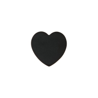 Блок паперу для нотаток BLACK HEART, з клейким шаром, 70х70 мм, 50 арк., чорний, KIDS Line ZiBi ZB.15200