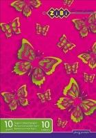 Бумага цветная (супер цвета), А4, 10 листов, 10 цветов, KIDS Line ZiBi ZB.1908