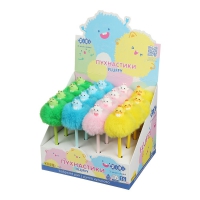 Ручка кулькова, Fluffy Heart, 0,7 мм, синя ZiBi ZB.2007