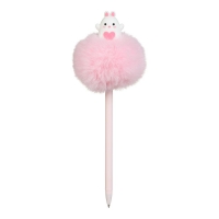 Ручка кулькова, Fluffy Heart, 0,7 мм, синя ZiBi ZB.2007