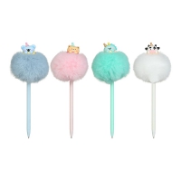 Ручка кулькова, Fluffy Party, 0,7 мм, синя ZiBi ZB.2013