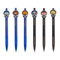 Ручка кулькова автоматична, Space Team, 0,7 мм, синя ZiBi ZB.2108