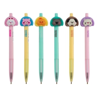 Ручка кулькова автоматична, Animal Pie, 0,7 мм, синя ZiBi ZB.2114