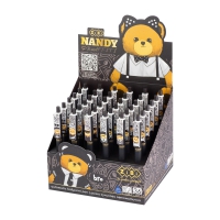 Ручка кулькова автоматична, Bear Dark, 0,7 мм, синя ZiBi ZB.2117