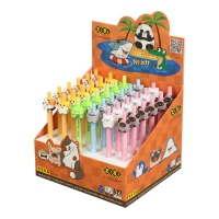 Ручка кулькова автоматична, BALL ANIMALS, 0,7 мм, синя ZiBi ZB.2223
