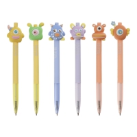 Ручка кулькова автоматична, FUNNY MONSTER, 0,7 мм, синя ZiBi ZB.2225