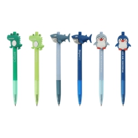 Ручка кулькова автоматична, SEA ANIMALS, 0,7 мм, синя ZiBi ZB.2226