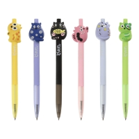 Ручка кулькова автоматична, STRANGE ANIMALS, 0,7 мм, синя ZiBi ZB.2227