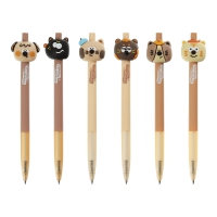 Ручка кулькова автоматична, EMOJI ANIMALS, 0,7 мм, синя ZiBi ZB.2234