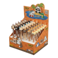 Ручка кулькова автоматична, EMOJI ANIMALS, 0,7 мм, синя ZiBi ZB.2234