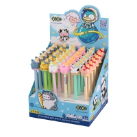 Ручка шариковая, ACRYLIC CUTE ANIMALS, 0,5 мм, синяя ZiBi ZB.2235