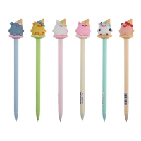 Ручка шариковая, ACRYLIC CUTE ANIMALS, 0,5 мм, синяя ZiBi ZB.2235