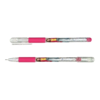 Ручка гелевая пиши-стирай Super Girl с резиновым гриппом, 0,5 мм, синяя, KIDS Line ZiBi ZB.2239